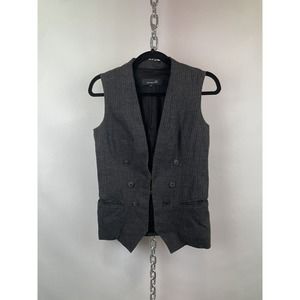 Isabel Marant Grey Pinstripe Wool‎ Vest Size 1